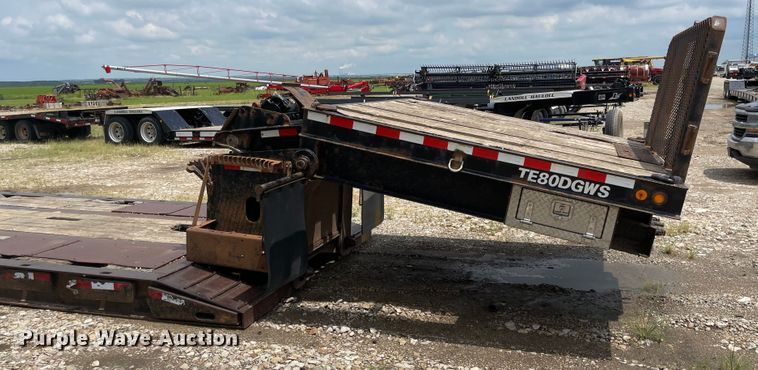 image for item MU9001 2009 Trail Eze TE80DGWS53  lowboy equipment trailer