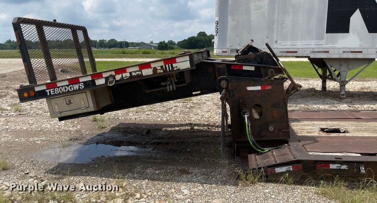 image for item MU9001 2009 Trail Eze TE80DGWS53  lowboy equipment trailer