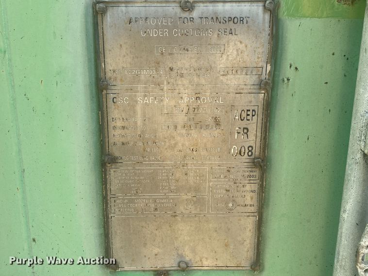 image for item DK6367 Shipping container