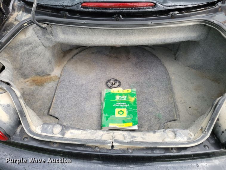 image for item DM2454 1999 Chrysler Sebring JXi  convertible