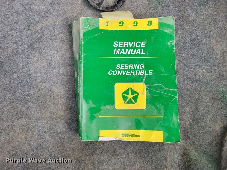 image for item DM2454 1999 Chrysler Sebring JXi  convertible