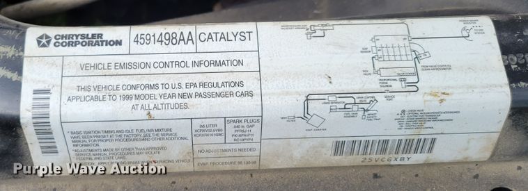 image for item DM2454 1999 Chrysler Sebring JXi  convertible