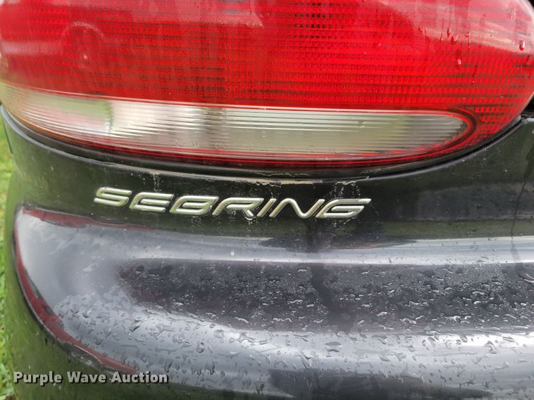 image for item DM2454 1999 Chrysler Sebring JXi  convertible