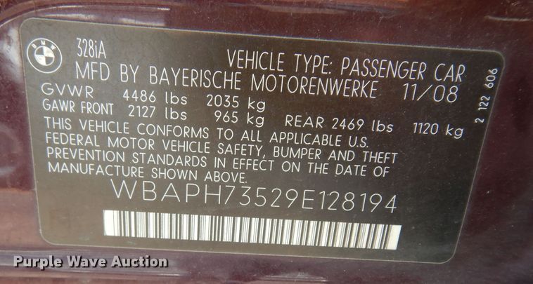 image for item DN1715 2009 BMW 328i