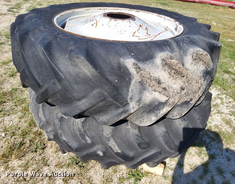 image for item DR0938 (2) Goodyear Traction Sure Grip wheels and tires