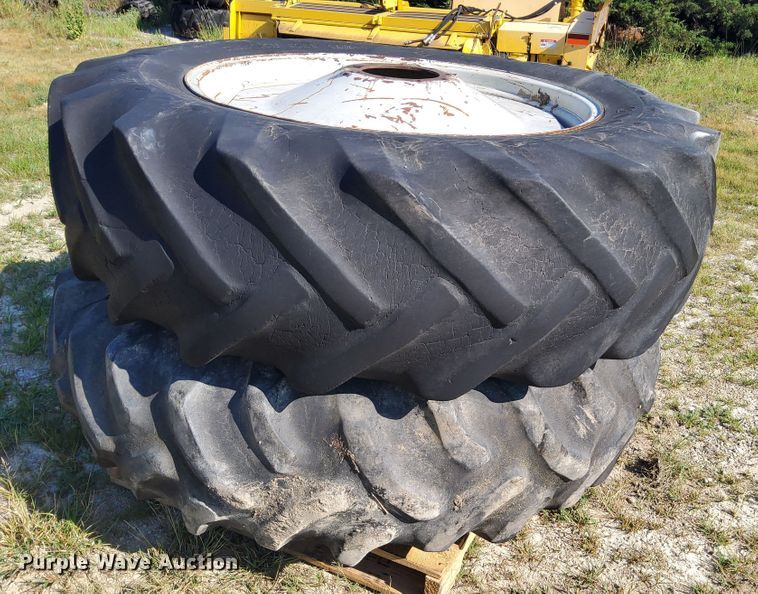 image for item DR0938 (2) Goodyear Traction Sure Grip wheels and tires