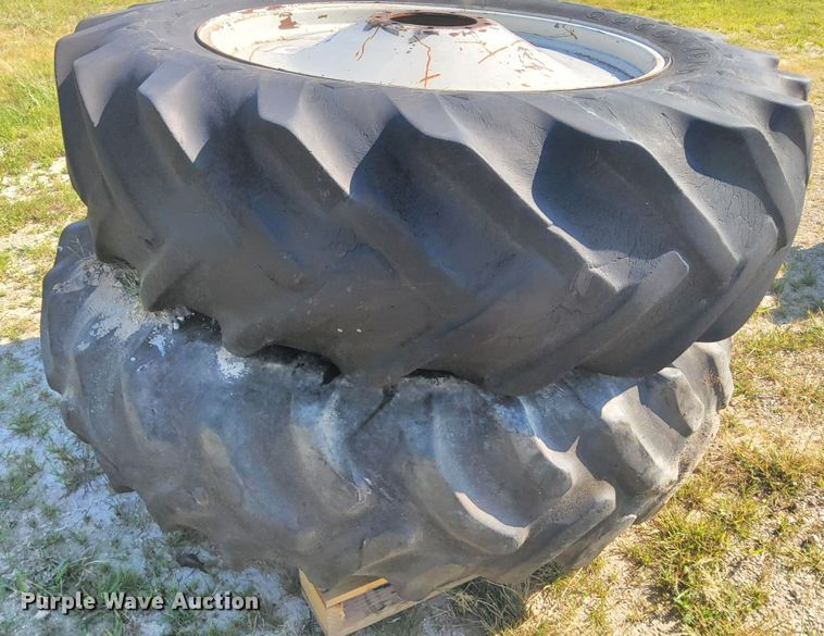 image for item DR0938 (2) Goodyear Traction Sure Grip wheels and tires