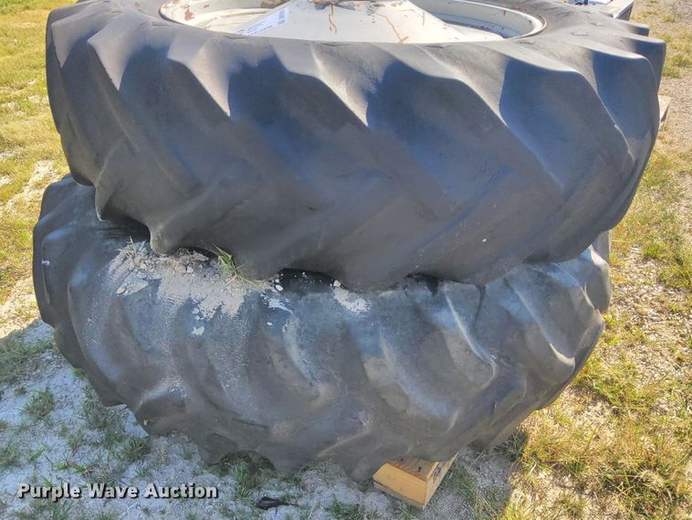 image for item DR0938 (2) Goodyear Traction Sure Grip wheels and tires