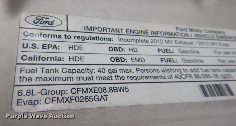 image for item DS8142 2012 Ford F450 Super Duty  box truck