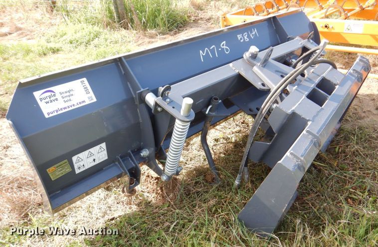 image for item DS8170 2020 Mower King SPA84  skid steer snow plow