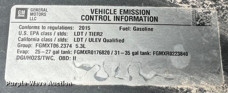 image for item JM9176 2015 Chevrolet Silverado 1500  Double Cab pickup truck