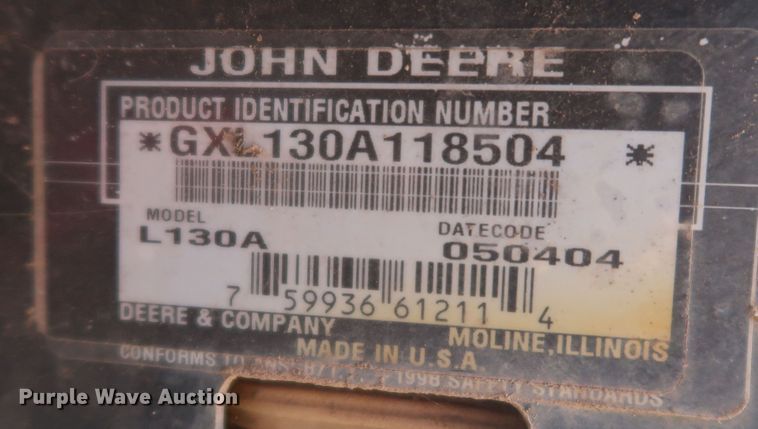 image for item JR9421 John Deere L130A  lawn mower