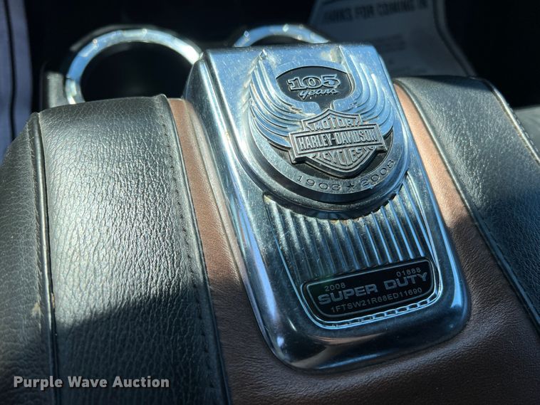 image for item JU9894 2008 Ford F250 Super Duty Harley Davidson  Crew Cab pickup truck