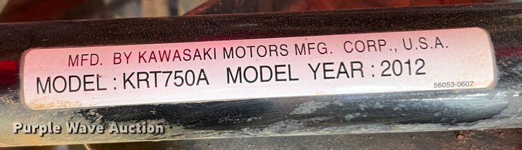 image for item KJ9701 2012 Kawasaki Teryx4  utility vehicle