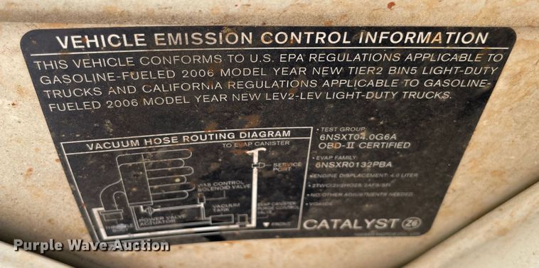 image for item KJ9711 2006 Nissan Pathfinder  SUV