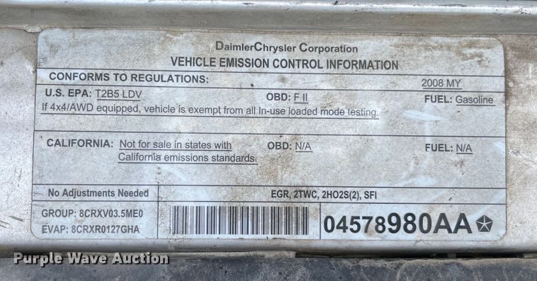 image for item KJ9714 2008 Chrysler 300