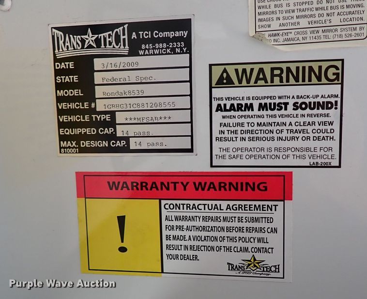 image for item LK9027 2008 Chevrolet Express G3500  school bus