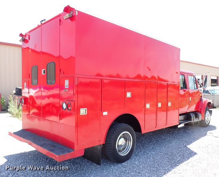 image for item LK9034 1993 International 4700  Crew Cab utility / service truck