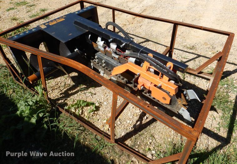 image for item MF9179 2021 Mower King ECSSCT72  skid steer trencher