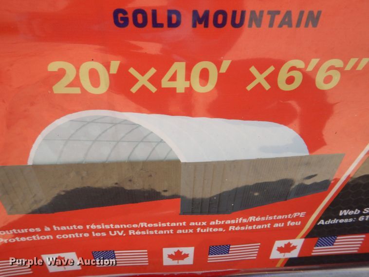 image for item MF9183 Gold Mountain C2040  shipping container canopy