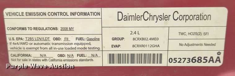 image for item MK9088 2008 Jeep Patriot Limited  SUV