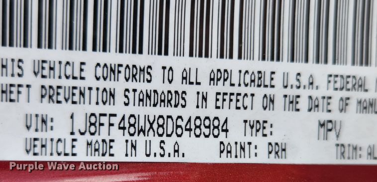 image for item MK9088 2008 Jeep Patriot Limited  SUV