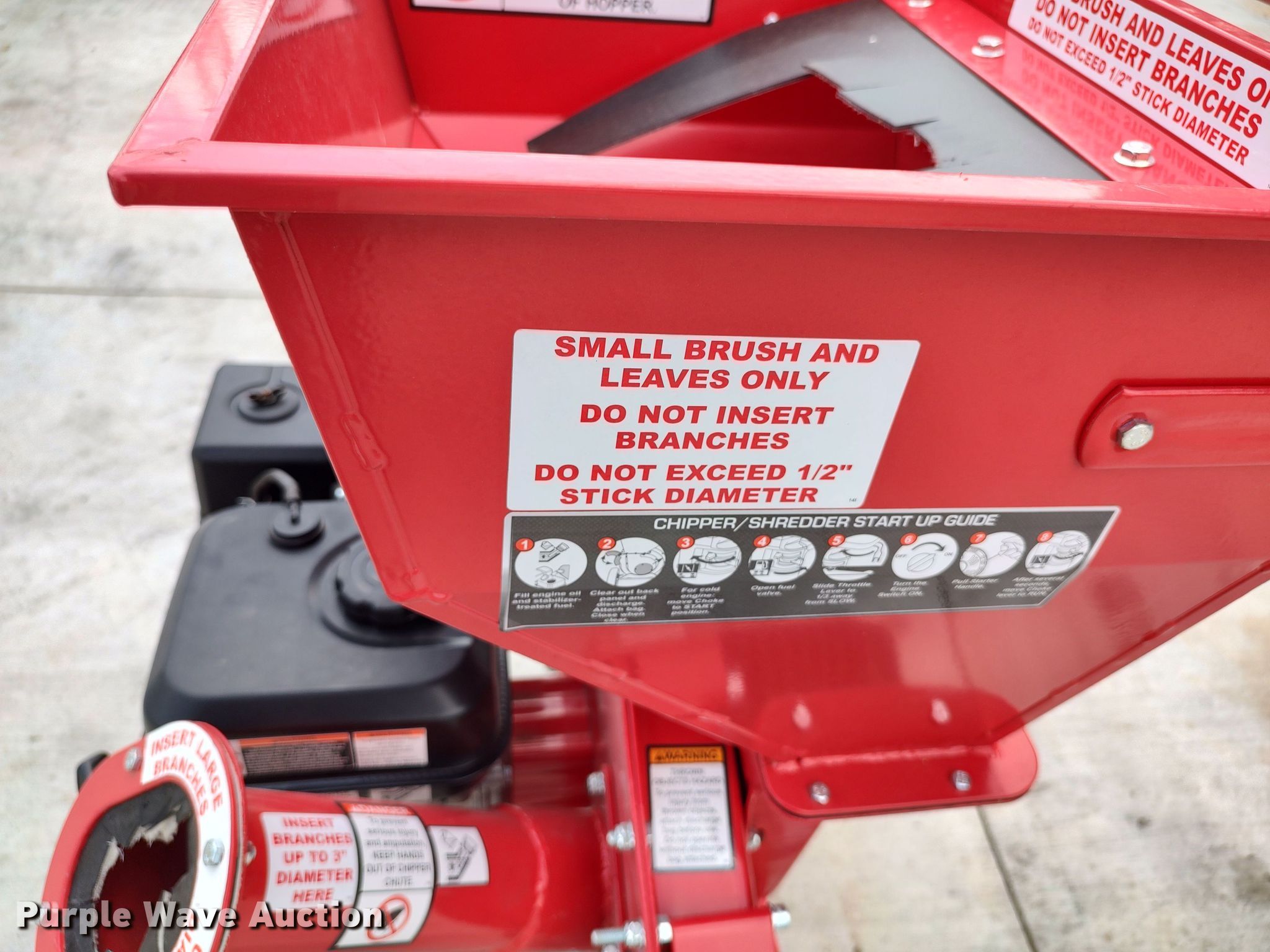 Predator wood chipper in Norman, OK Item LK9015 sold Purple Wave