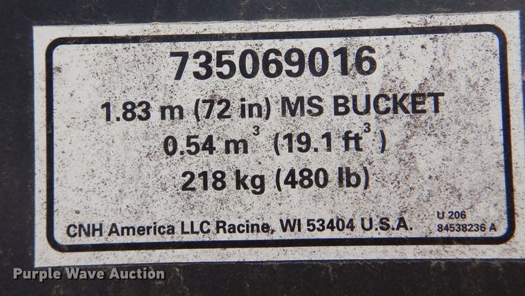 image for item DB7890 Skid steer bucket