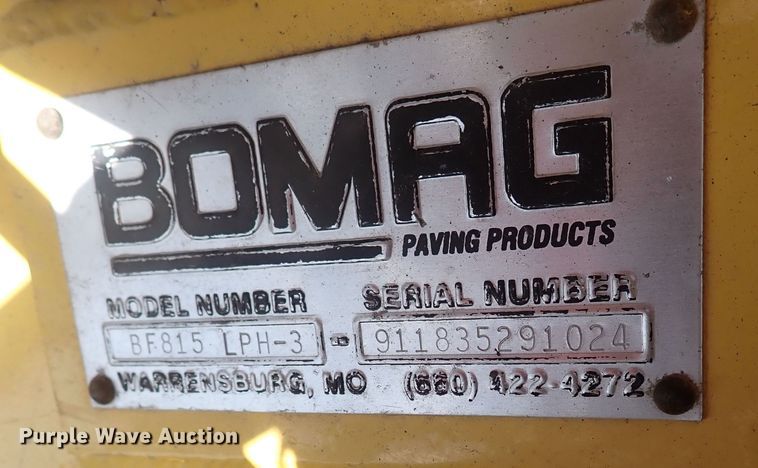 image for item DG2672 Bomag BF815  paver