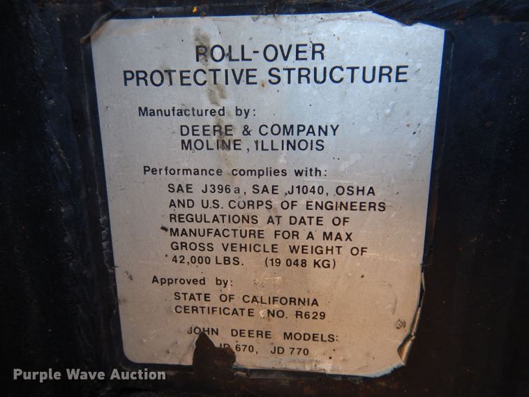 image for item DK2023 John Deere 770  motor grader