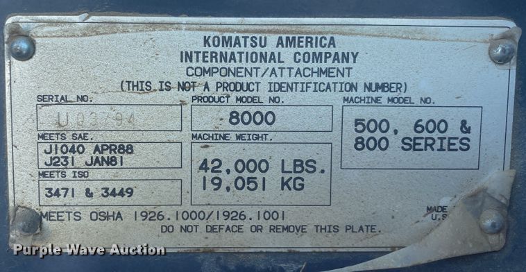 image for item DK6373 1998 Komatsu GD650AW-2CY  motor grader