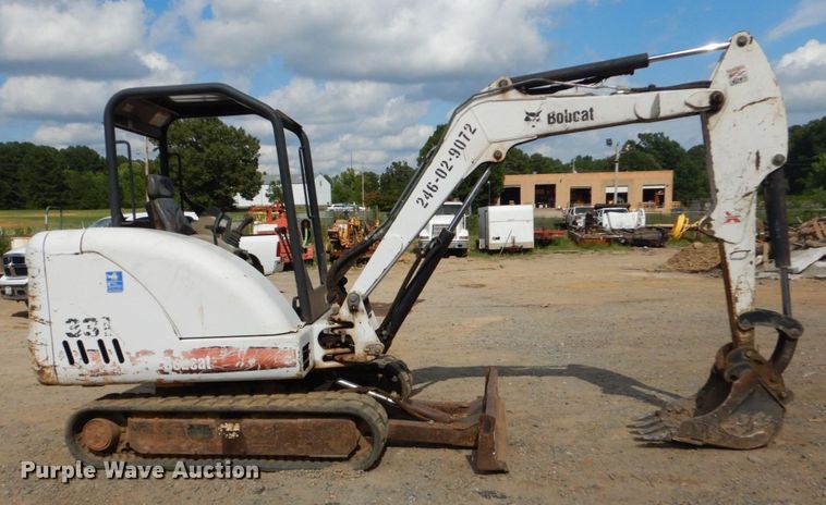 image for item DO1494 2009 Bobcat 331  mini excavator