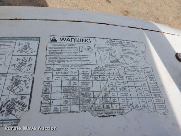 image for item DO1494 2009 Bobcat 331  mini excavator