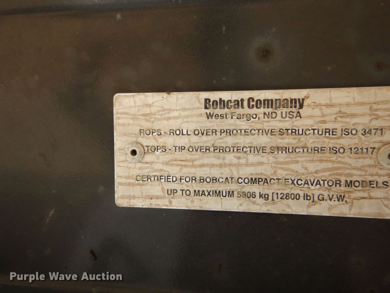 image for item DO1494 2009 Bobcat 331  mini excavator