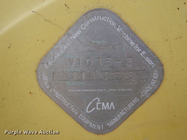 image for item DO1498 2006 Yanmar ViO35-3  mini excavator