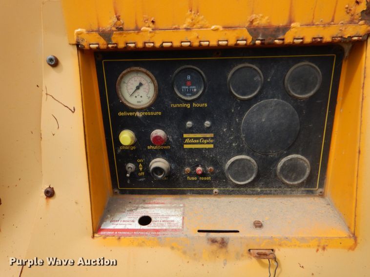 image for item DO1502 1997 Atlas Copco XAS90  air compressor