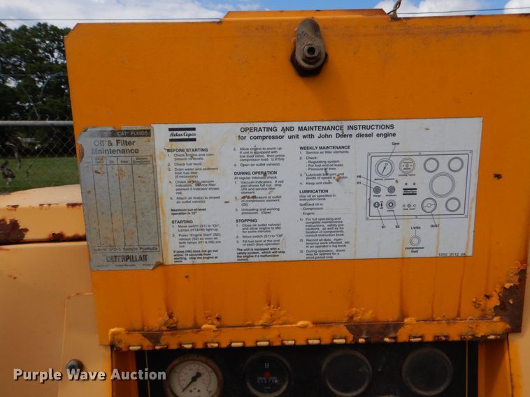 image for item DO1502 1997 Atlas Copco XAS90  air compressor