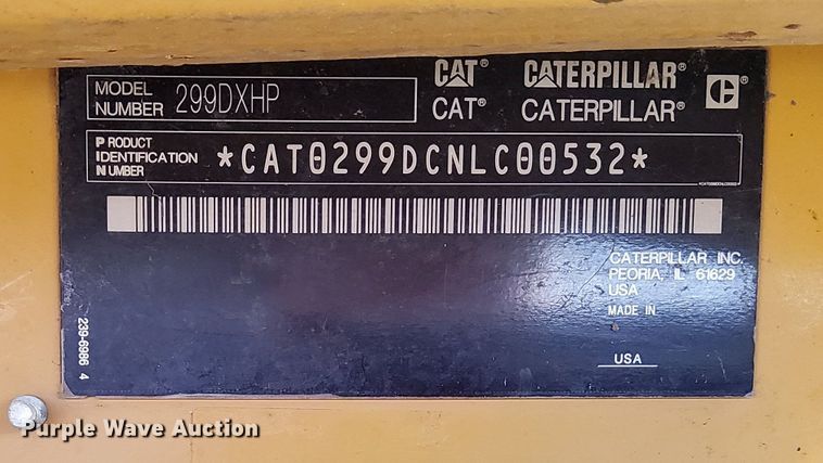image for item DR0939 2013 Caterpillar 299DXHP  tracked skid steer loader
