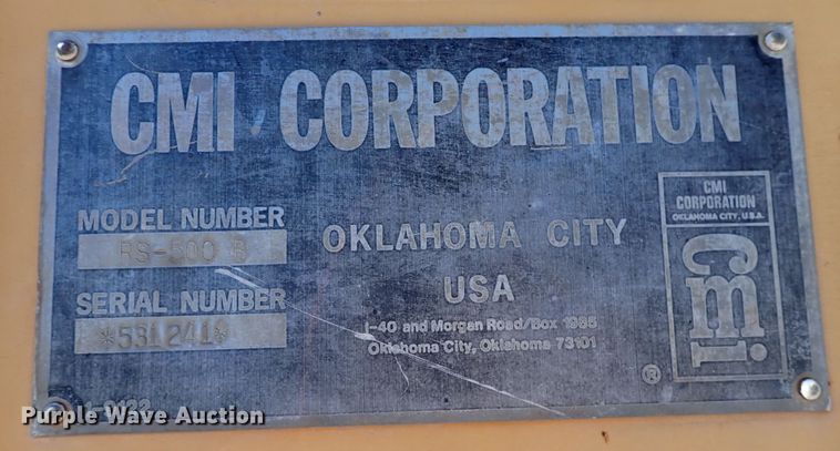 image for item DR0940 1995 CMI RS500B  reclaimer