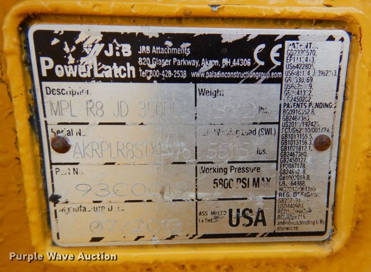 image for item DR1965 2013 JRB  hydraulic quick coupler