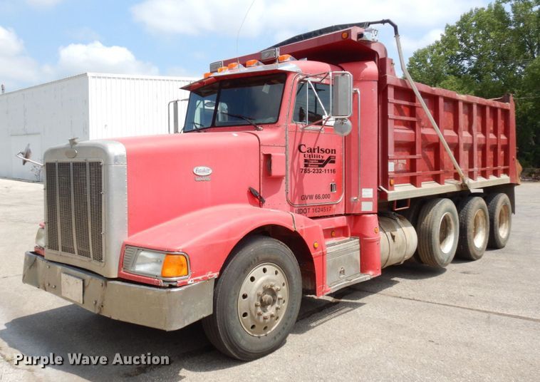 image for item DS1293 1995 Peterbilt 377  dump truck