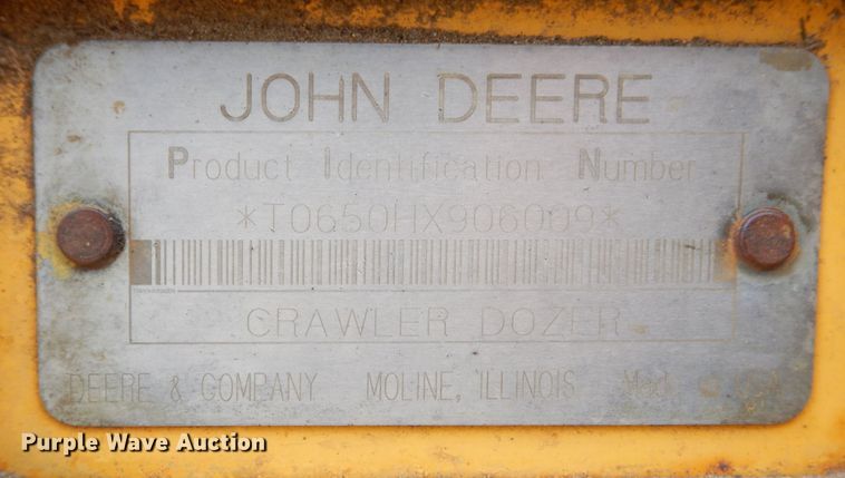 image for item DS1294 2002 John Deere 650H LT  dozer