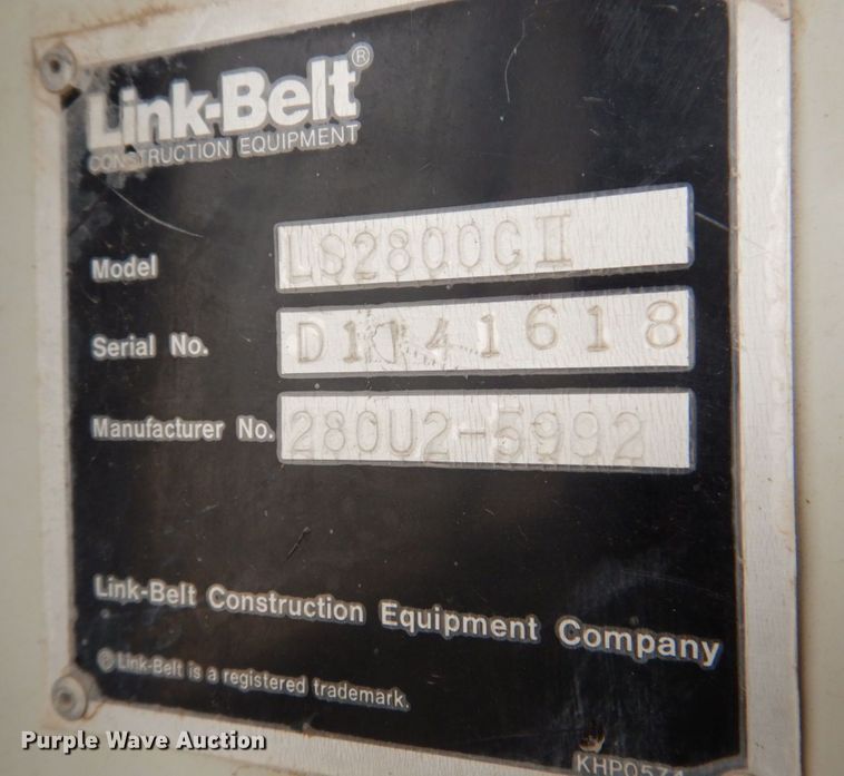 image for item DS8175 Link-Belt  LS-2800C Series II  long reach excavator