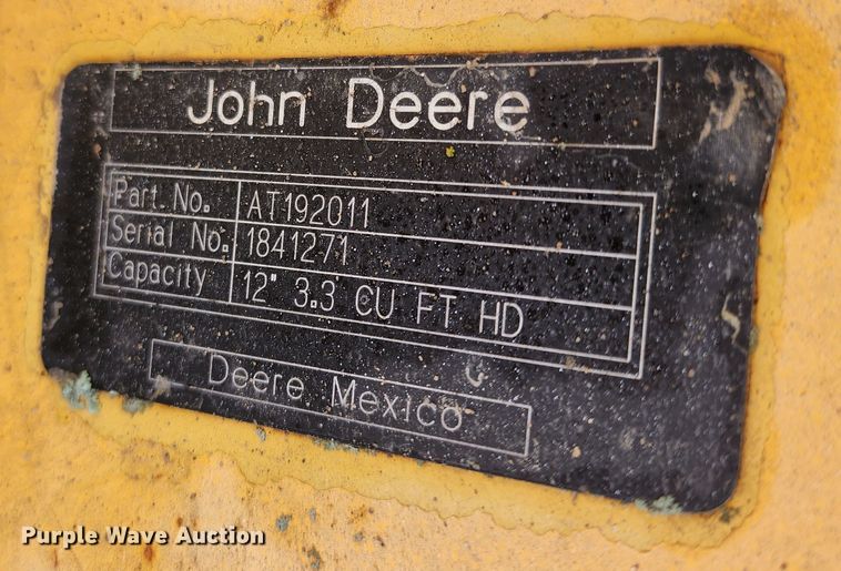 image for item JB9039 John Deere 310  12" W backhoe bucket