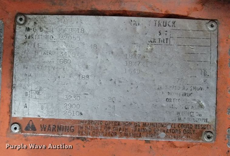 image for item JC9679 Toyota 5FBE18  forklift