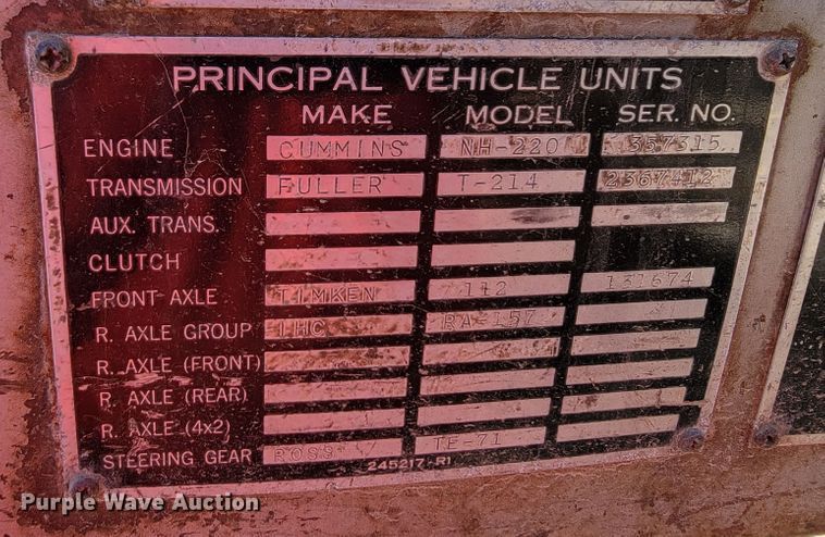 image for item JC9683 1963 International DC0405  semi truck