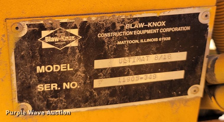 image for item JC9687 Blaw-Knox PF4410  paver