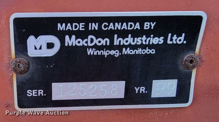 image for item JC9689 1999 MacDon 5000  windrower