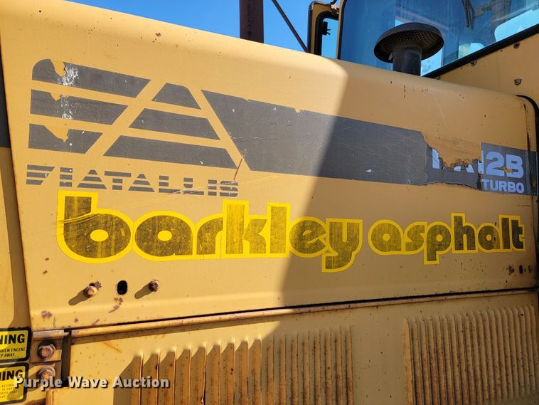 image for item JC9698 1989 Fiat-Allis FR12B  wheel loader