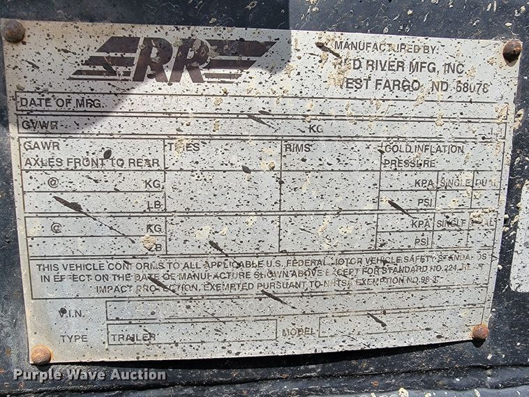 image for item JC9699 2001 Red River OLB326  live bottom trailer